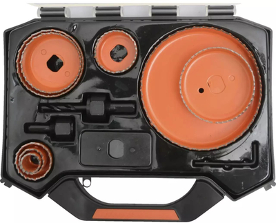 Set sharra rrethore Boxer Carpenter Hole Saw, 19-111 mm, për dru, shumëpjesësh