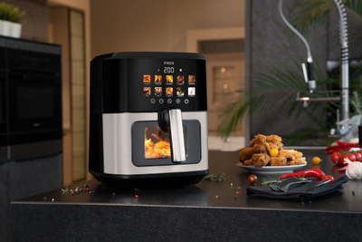 Fritezë me ajër Noveen AF770 X-Line, 6.5L, 10 programe, inox