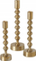 Mbajtëse qirinjsh Klisko Gold Tall, set me 3 copë, metal, ngjyrë ari