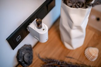 Difuzor aromash Humanas Home Spirit, me sensor lëvizjeje, LED, i bardhë