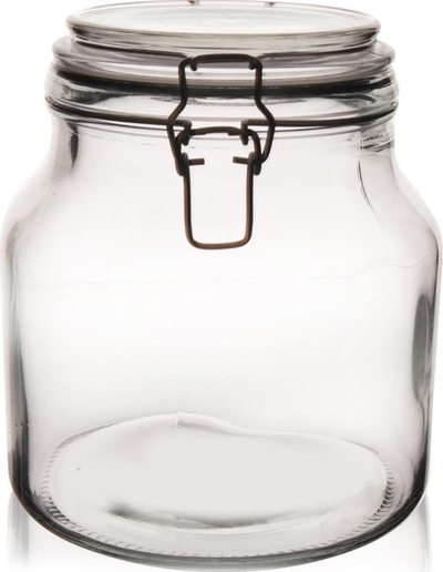 Kavanoz qelqi Excelsa Heart, 2.4L, kapak hermetik, i tejdukshëm
