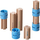 Set ndërtimi HABA Kullerbu Columns Expansion, 10 pjesë, dru, blu