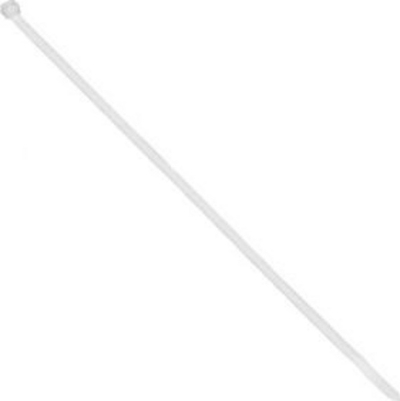 Lidhëse kabllosh pa markë, 2.5mm, 200mm, 25 copë, e bardhë