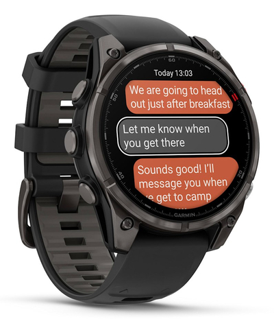 Ora inteligjente Garmin Fenix 8 Pro AMOLED 47mm, GPS, rrip silikoni i zi