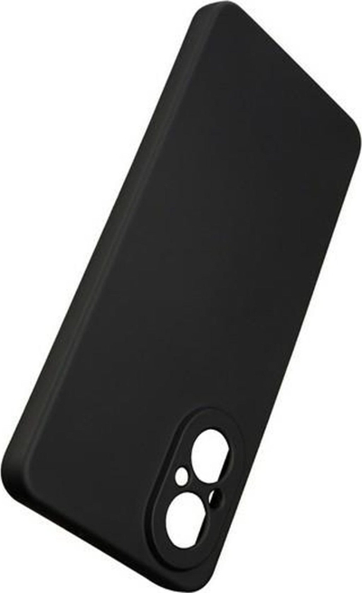 Kapak telefoni Beline Silicone për Realme C67 4G, silikon i butë e fleksibël, mbron anët, ngjyrë e zezë