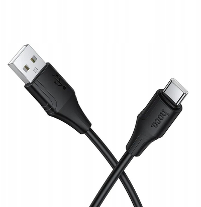Kabllo karikimi HOCO Bien X124 Type C, 1m, 2.3A, e zezë