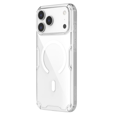 Maskë telefoni Nillkin Nature Pro Magnetic, për iPhone 17 Pro Max, me magnet MagSafe, transparente