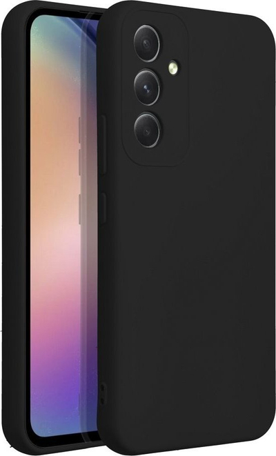 Kapak silikoni Forcell për Samsung Galaxy A54 5G, i butë, mat, i zi