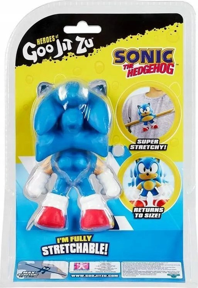 Lodër figurë Heroes of Goo Jit Zu Sonic Stretch, elastike, klasike, blu
