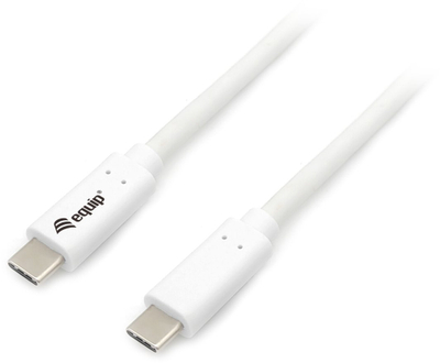 Kabllo USB Equip 128365, USB C në USB C, 0.5 m, USB 3.2 Gen 1, i bardhë
