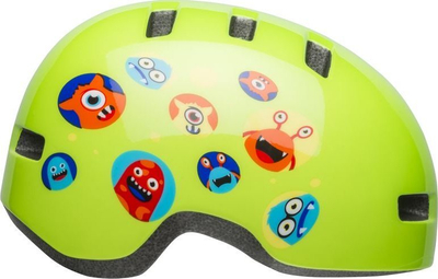 Kaskë biçiklete për kalamajt Bell Lil Ripper, In-Mold, XS 45-52 cm, e kuqe me shkëlqim