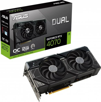 Kartelë grafike Asus Dual GeForce RTX 4070 OC, 12GB GDDR6X