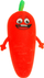 Lodër antistres FOL TOYS Squishy Carrot 0094I, 8x14 cm, portokalli