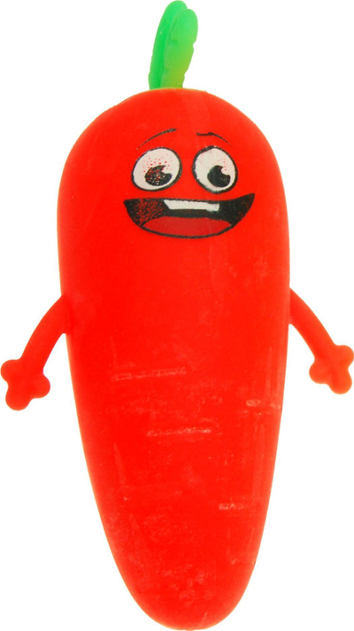 Lodër antistres FOL TOYS Squishy Carrot 0094I, 8x14 cm, portokalli
