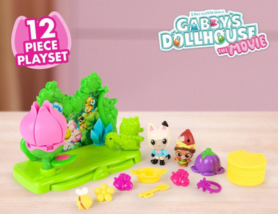 Set lojrash Spin Master Gabby's Magical House Crystal Garden, me figurina, për kalamaj