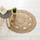 Округол килим Atmosphera Round Jute Rug Lace, јута, 80 cm, беж боја