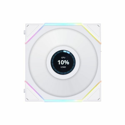 Ventilator PC Lian Li UNI FAN TL LCD 120mm, PWM, RGB, i bardhë