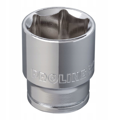 Kokë çelësi Proline Hex CV 1/4", 12mm, metal, ngjyrë argjendi