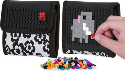 Portofol PIXIE CREW Wallet Me Panel, 13 cm, bardh e zi