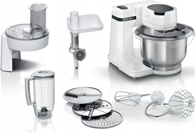 Robot kuzhine Bosch MUM Serie 2 MUMS2EW30, 700W, tas inoksi 3.8L, i bardhë