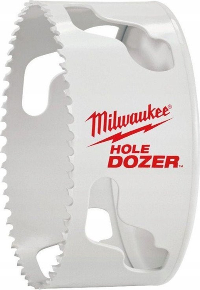 Freza rrethore Milwaukee Hole Dozer, bi-metal, 4-3/8", e bardhë