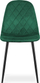 Set karrigesh ASTI, 4 copa, të tapicuara velvet, green