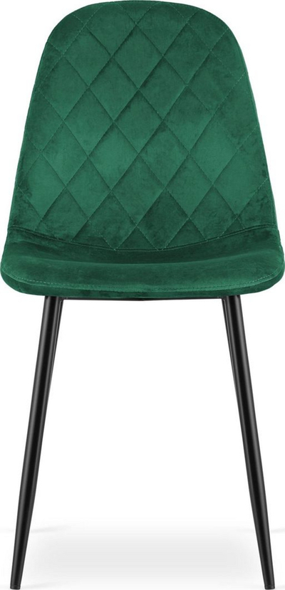 Set karrigesh ASTI, 4 copa, të tapicuara velvet, green