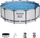 Pishinë Bestway Steel Pro MAX Complete Kit, Ø 396cm, 122cm, gri e çelët