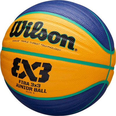Top basketbolli Wilson FIBA 3x3 JR WTB1133XB, për fëmijë, e verdhë blu