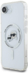Kутија за заштита Karl Lagerfeld IML Metal Karl and Choupette, за iPhone 16E, MagSafe, бела