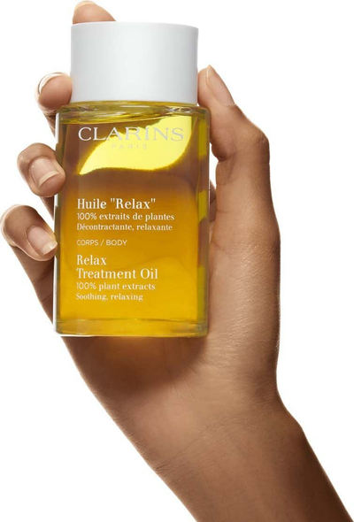 Vaj trupi Clarins Body Treatment Oil Relax, 100% me ekstrakte bimore, 100 ml