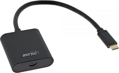 Adapter video InLine 64105B, USB C në Mini DisplayPort, 4K 60Hz, i zi