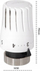 Set termostatik i drejtë Invena CD-74-P15 Mini, M30x1.5, 10 bar, i bardhë me nikel