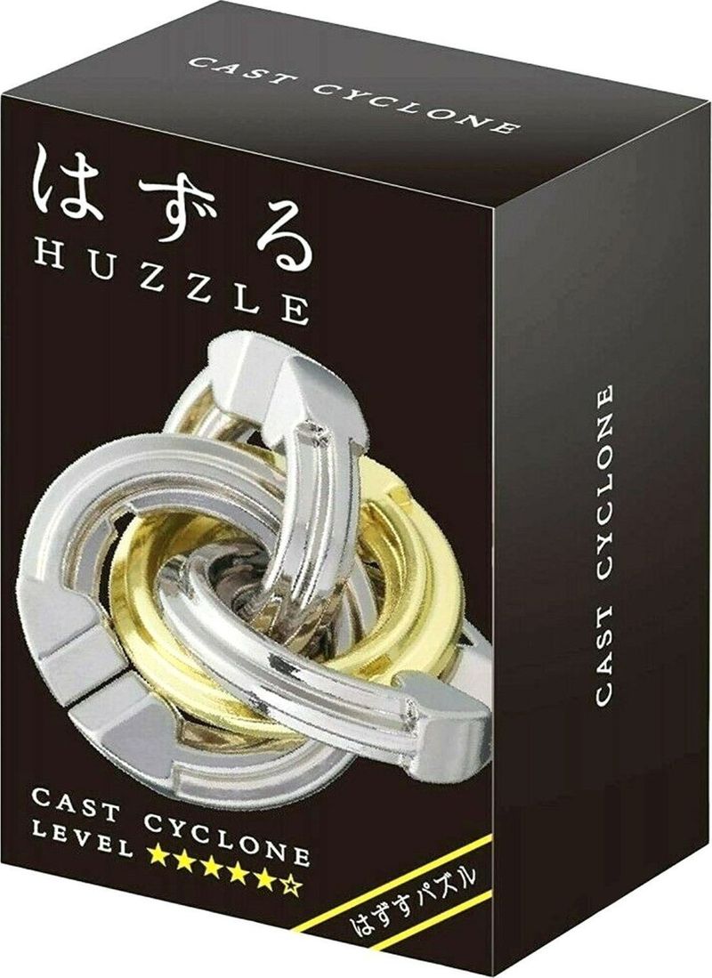 Puzzle metalik G3 Huzzle Cast Cyclone, nivel 5, argjendtë