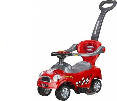 Makinë lodër shtytëse Lean Sport Coupe 277, me dorezë prindi, me tinguj, e kuqe