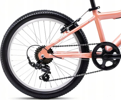 Biçikletë për kalamaj Romet Jolene 20 KID 1 2025, 20", 6 shpejtësi Shimano, korale e bardhë