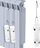 Lagështues ajri për radiator Glass X2, set 2 copë, 0.32L, i bardhë