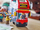 Set lodër LEGO City Red Double Decker Coach 60407, 384 pjesë, për fëmijë 7 plus, shumëngjyrësh