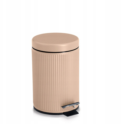 Канта за отпадоци Zeller Present Pedal Bin, 3L, метал пластика, беж