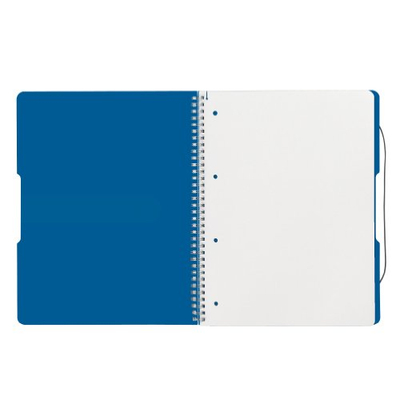 Fletore me spirale Herlitz 11293065, A4, 80 fletë, blu