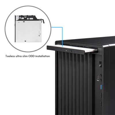 Kasa kompjuteri Chieftec MINI UNI BS-20B-OP, mini tower, e zezë
