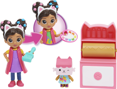 Set loje Spin Master Gabbys Dollhouse Art Studio Cat tivity, figurina, aksesorë, shumëngjyrësh
