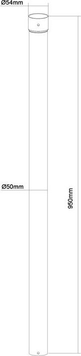 Shtyllë projektori Multibrackets M Projector Mount HD, 95cm, çelik, e bardhë