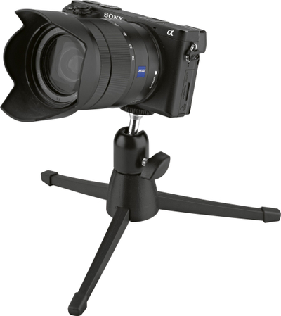Tripod tavoline K&amp;M 19783.100.55, lidhje 1/4", i zi