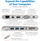 Docking station Eaton Tripp Lite U442-DOCK1, USB C, Gigabit Ethernet, argjendi