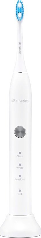 Сонична четка за заби Meriden Family White, електрична, со кутија за патување, бела