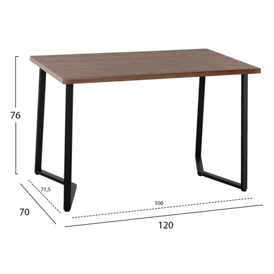 Set ngrënieje Jay 5-pjesësh 120x70x76Hcm (HM9529.01), gri