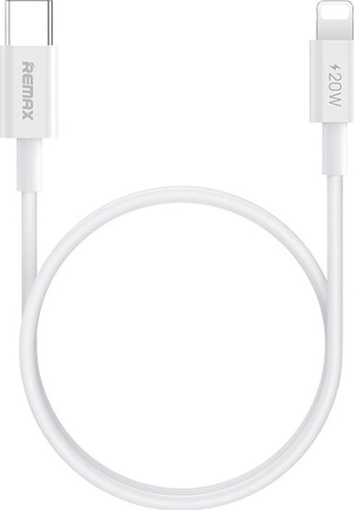 Kabllo karikimi Remax Dofon Series, USB C në Lightning, 20W PD, 1m, e bardhë