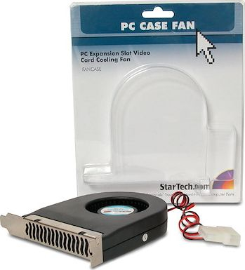 Ventilator kthese për PC StarTech FANCASE, për slot zgjerimi, ftohje shtesë, i zi