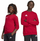 Bluza për fëmijë Adidas Entrada 26, pambuk poliester, sport, e kuqe